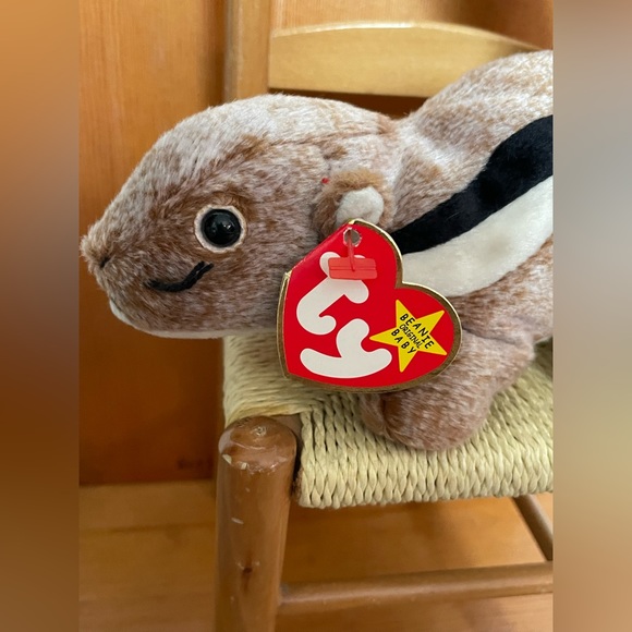 Ty Beanie Babies Chipper The Chipmunk 1999 , tag errors,Retired - Picture 4 of 8